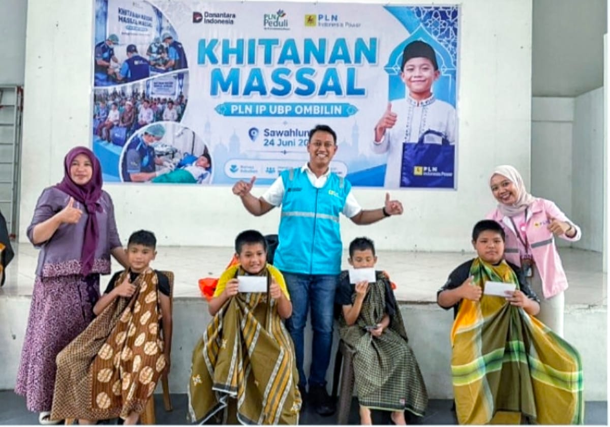 PLN Indonesia Power UBP Ombilin Gelar Khitanan Massal, Layani 70 Anak di Sawahlunto