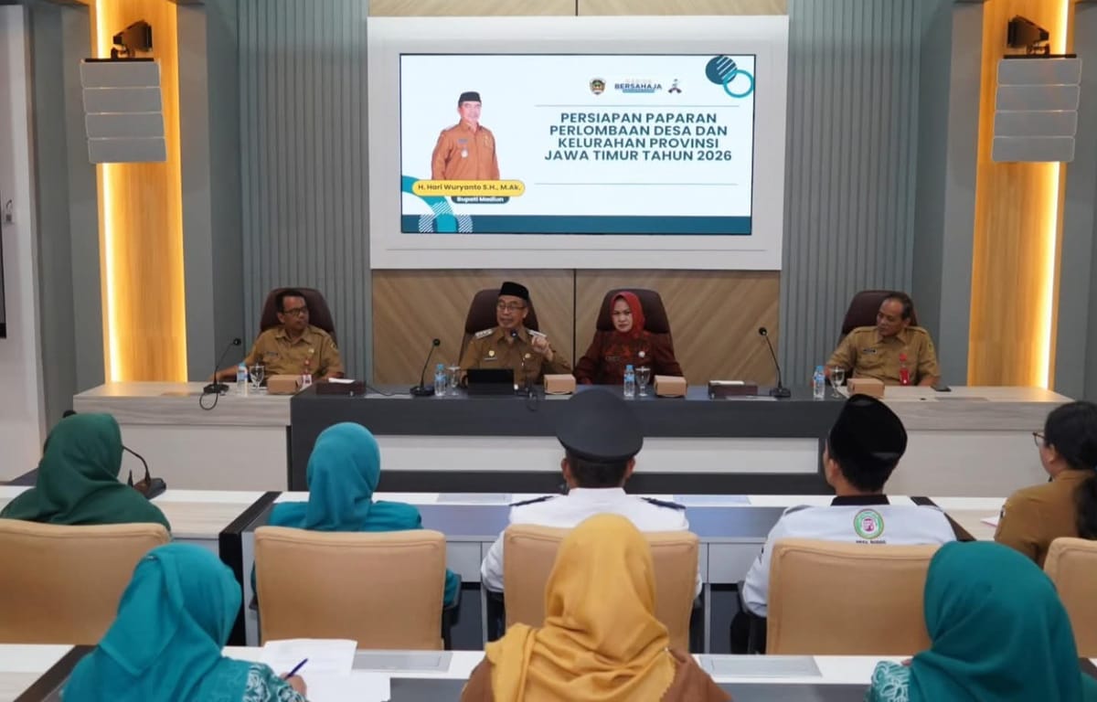 Desa Bodag Tembus 6 Besar Lomba Desa Jatim 2026, Bupati Madiun Genjot Persiapan Menuju Juara