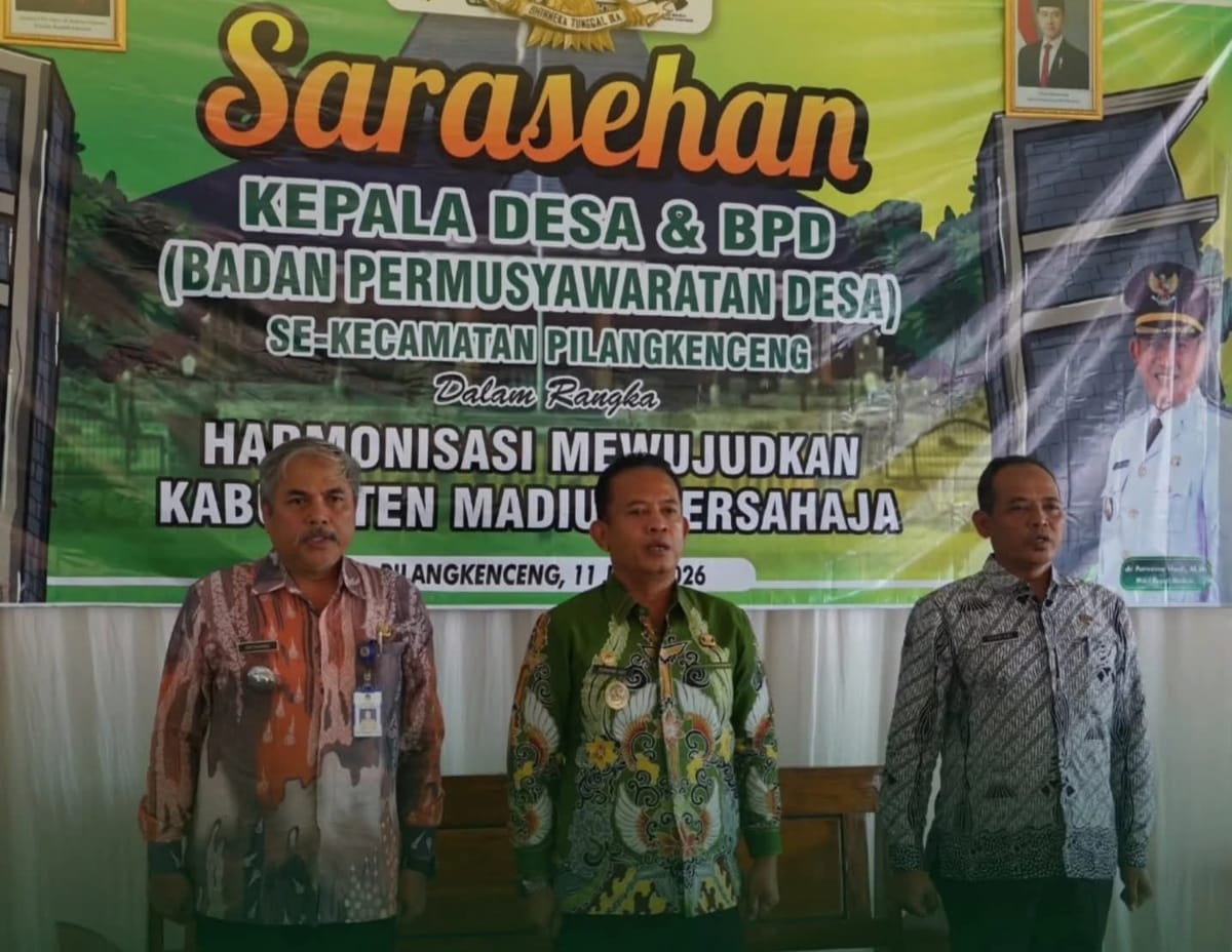 Wujudkan Kehidupan Harmonis, Pemkab Madiun Gelar Sarasehan Kades dan BPD