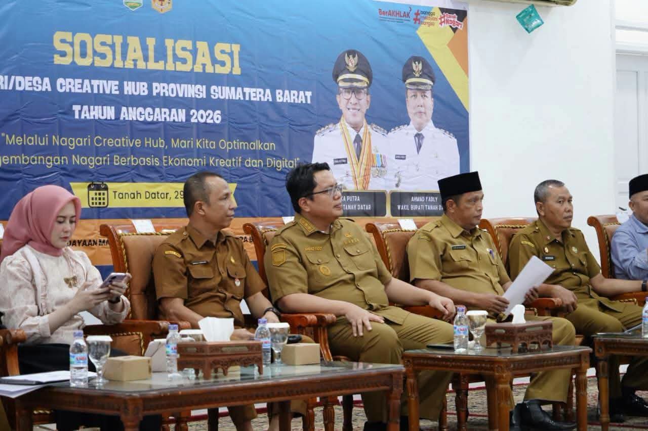 Wabup Tanah Datar Dorong Nagari Creative Hub Jadi Motor Kebangkitan Ekonomi, Pemkab Siapkan Tiga Kebijakan Strategis