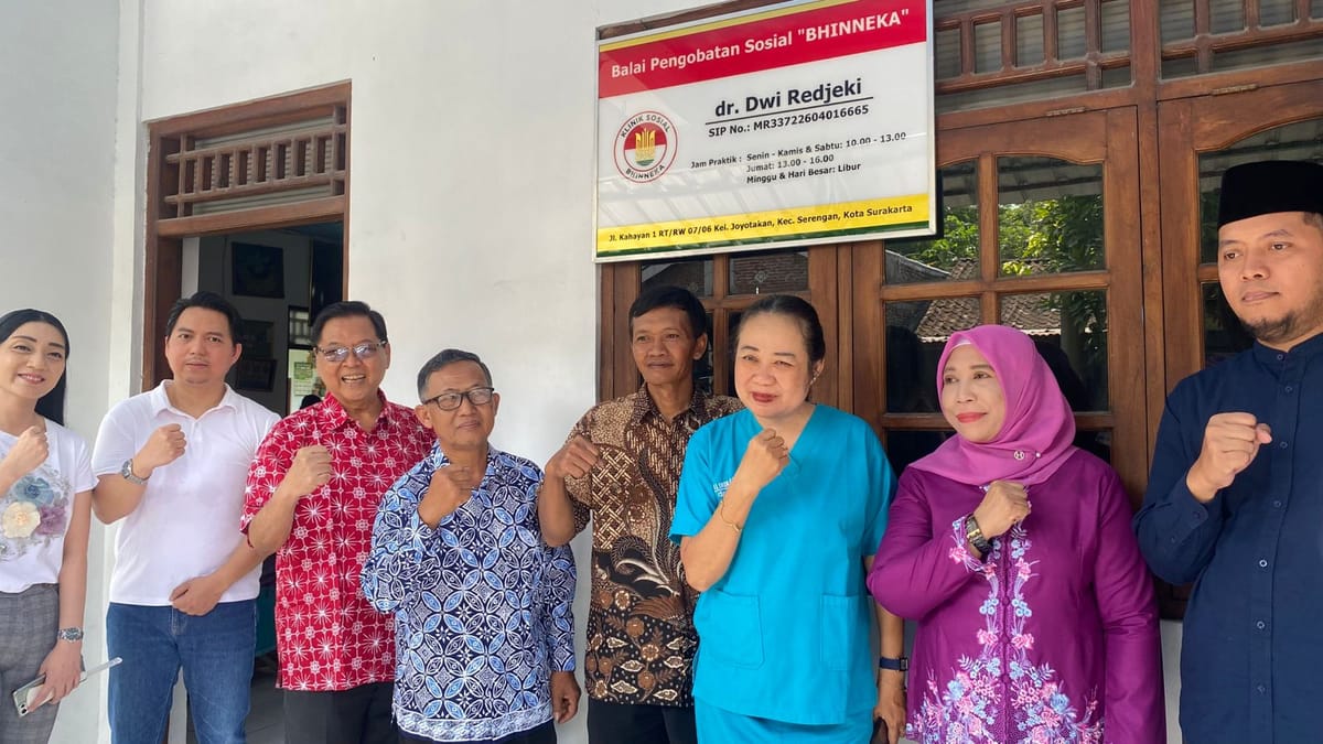 Balai Pengobatan Gratis, Di Solo Diresmikan Bersaamaan Peringatan Hari Lahir Pancasila