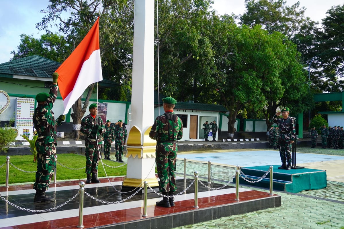 Dibalik Kibaran Merah Putih,Kodim 1425/Jeneponto Perkuat Semangat Pengabdian Prajurit.