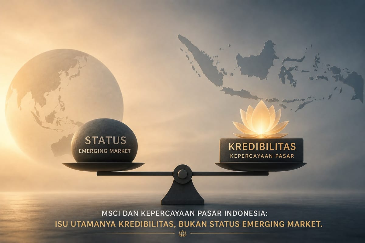 Tantangan Pasar Modal Indonesia Bukan Status MSCI, Melainkan Krisis Kredibilitas Investor