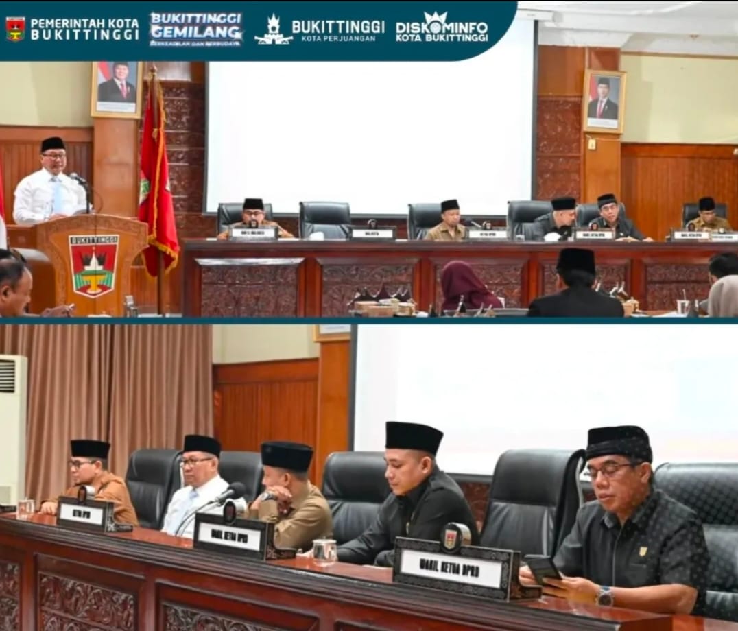 Wali Kota Bukittinggi Jawab Pandangan Fraksi Terkait Pertanggungjawaban Pelaksanaan APBD 2025