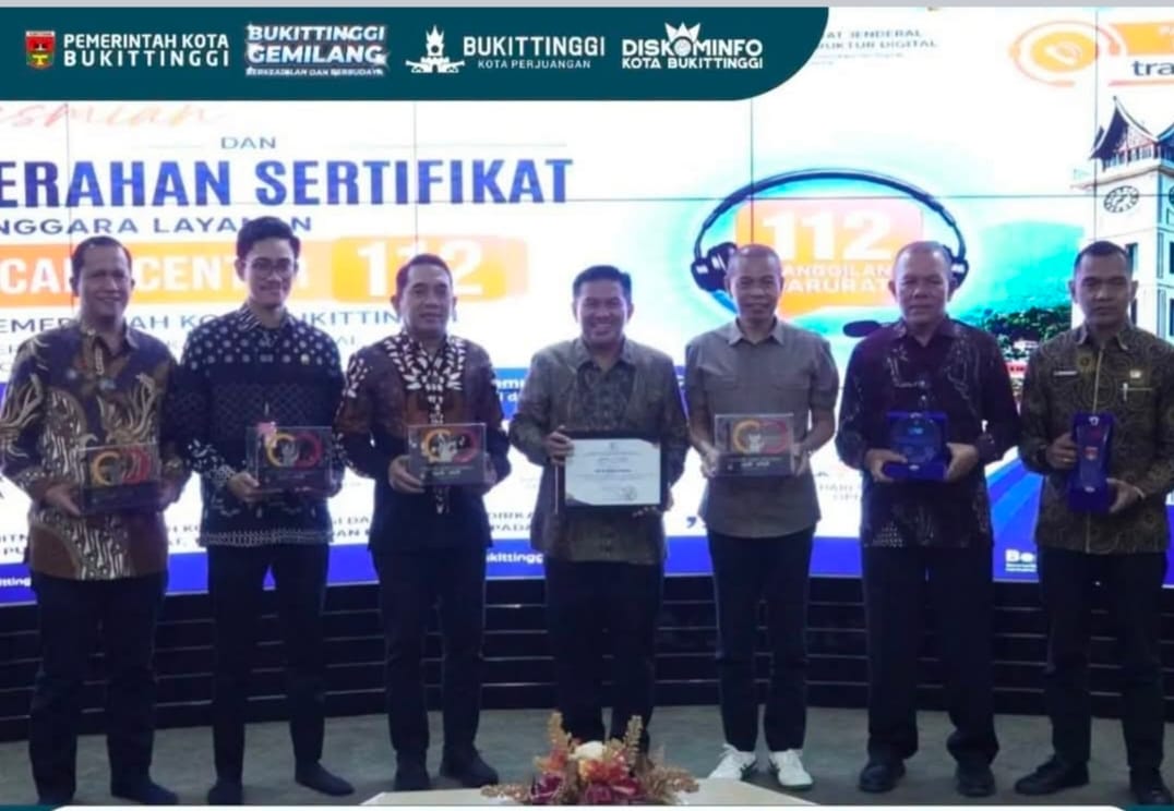 Pemko Bukittinggi Resmikan Implementasi Layanan Darurat 112