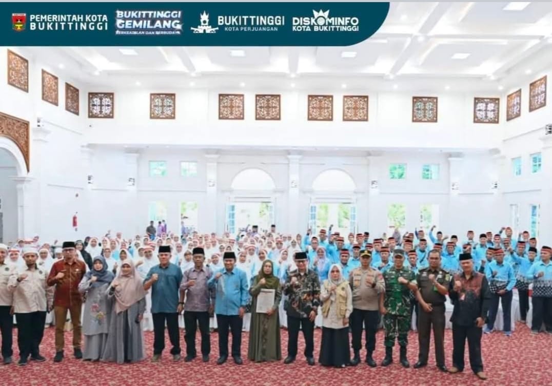 Pemko Sambut Resmi Kepulangan 252 Jemaah Haji Bukittinggi 2026