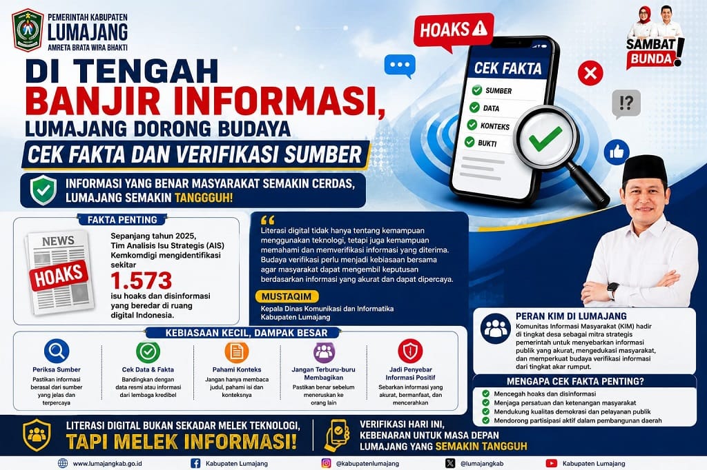 Lumajang Dorong Budaya Cek Fakta dan Verifikasi Sumber Informasi
