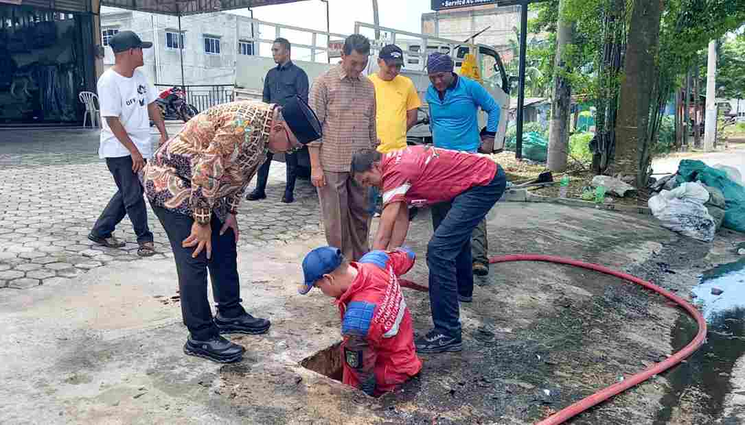 Kabel Optik Sumbat Drainase, Walikota Tanjungpinang Beri Waktu 4 Hari untuk Benahi