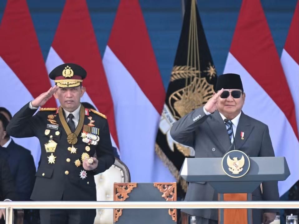 Presiden Prabowo Pimpin Upacara Peringatan ke-80 Hari Bhayangkara