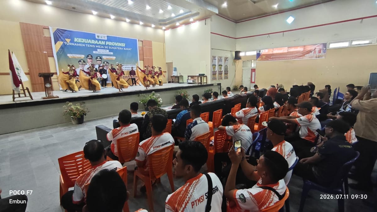 Kejurprov Tenis Meja Sumbar Jadi Ajang Pembinaan Atlet, PTMSI Siapkan Kalender Kejuaraan Hingga Porprov 2026