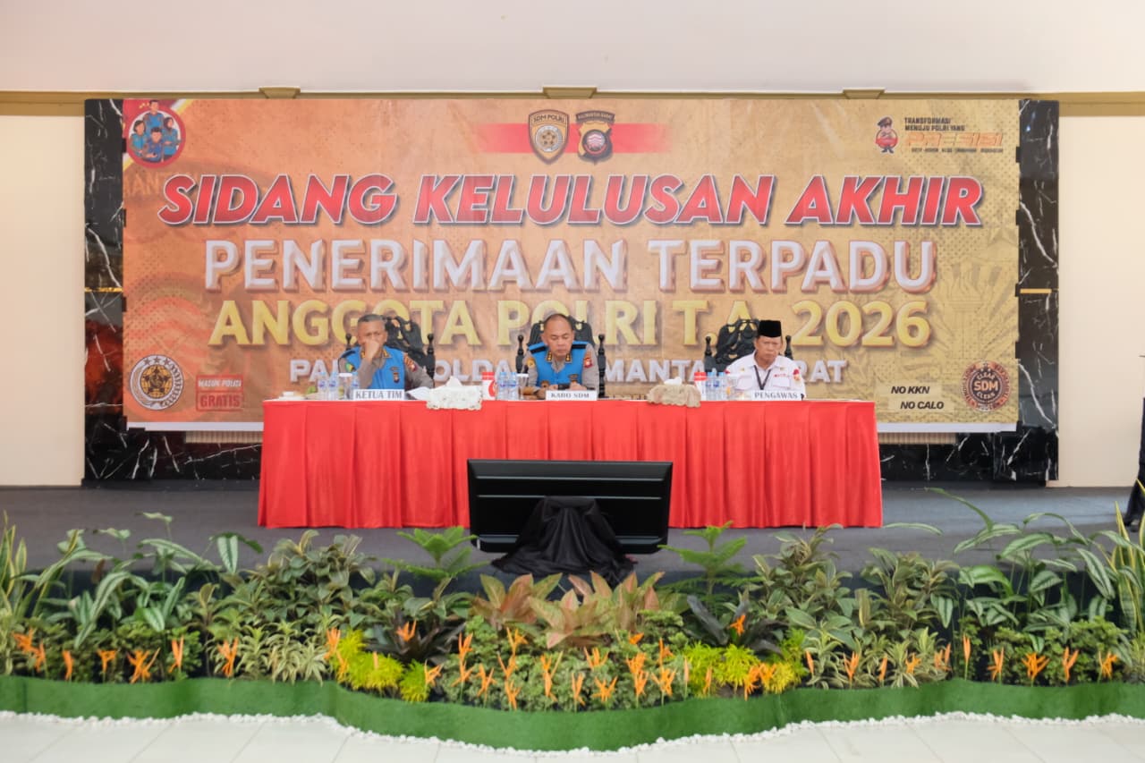Sidang Akhir Rekrutmen Polri 2026 di Kalbar, 94 Peserta Lulus Jadi Calon Anggota Bhayangkara