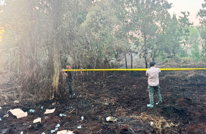 Polisi Segel Lahan Karhutla 2,5 Hektare, Pembakar lahan terus Diburu