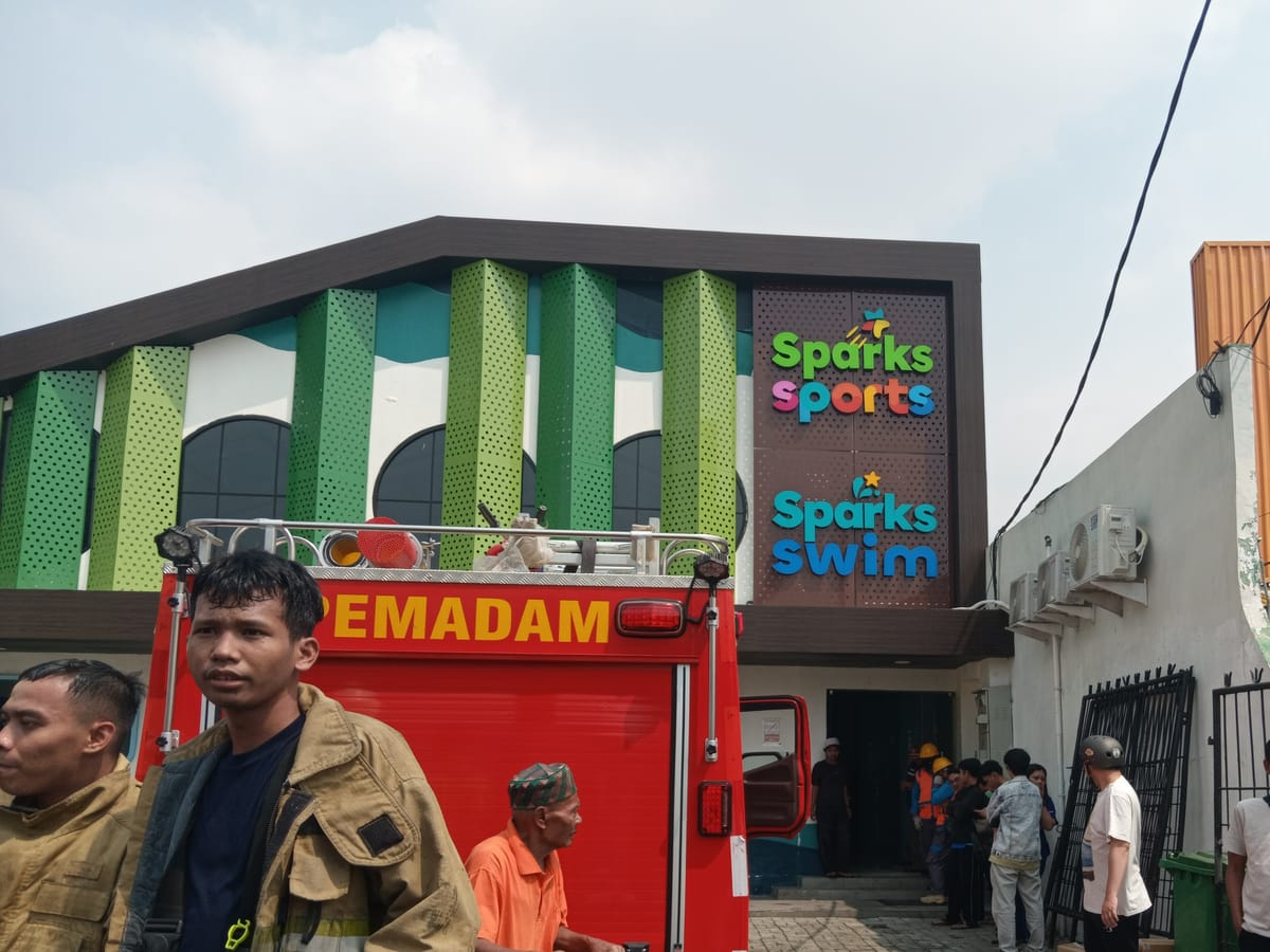 Gudang Sparks Sports Academy Pondok Bambu Terbakar, Siswa SD Sempat Panik