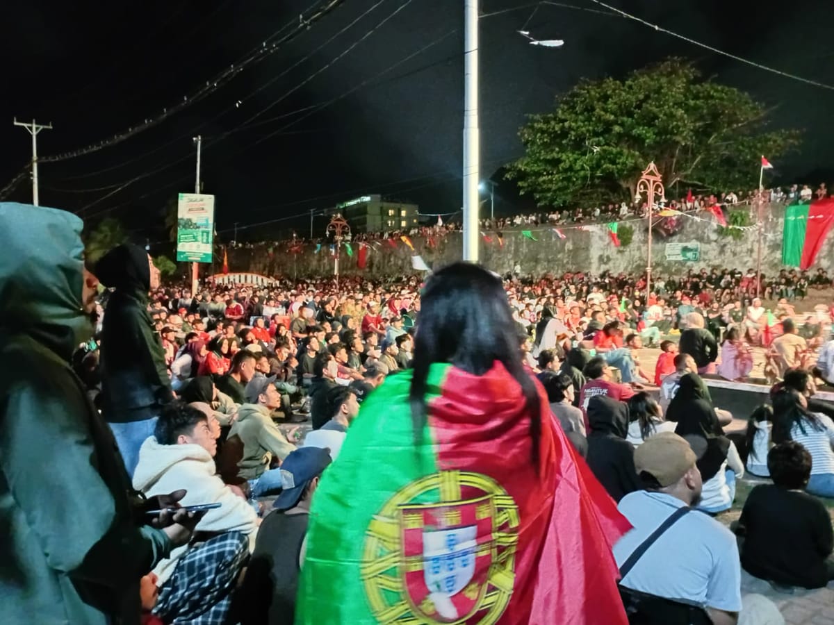 Nobar Piala Dunia Hidupkan Malam Ternate, Spanyol dan Belgia Melaju ke Perempat Final