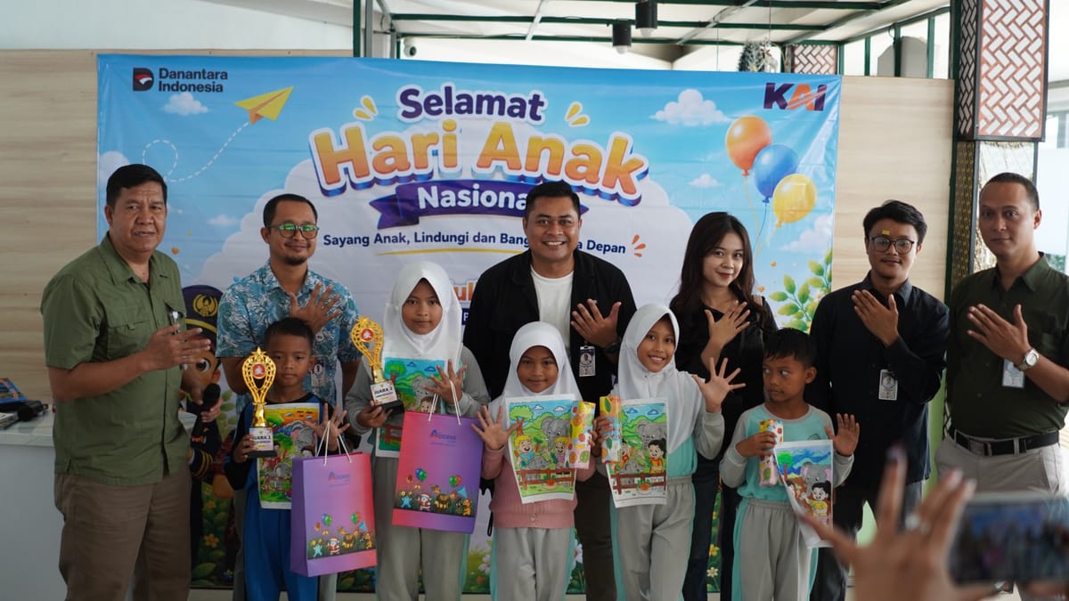 KAI Daop 5 Purwokerto Rayakan Hari Anak Nasional dengan EduTrain dan Lomba Mewarnai