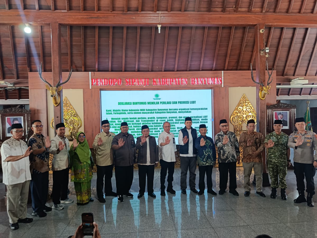 Tokoh Agama, Masyarakat dan Forkopimda Deklarasikan Penolakan Normalisasi LGBT di Banyumas