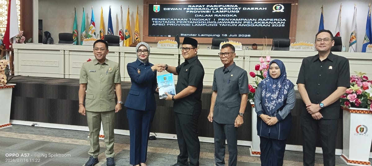 Wagub Jihan Nurlela Sampaikan Raperda Tentang Pertanggungjawaban Pelaksanaan APBD 2025