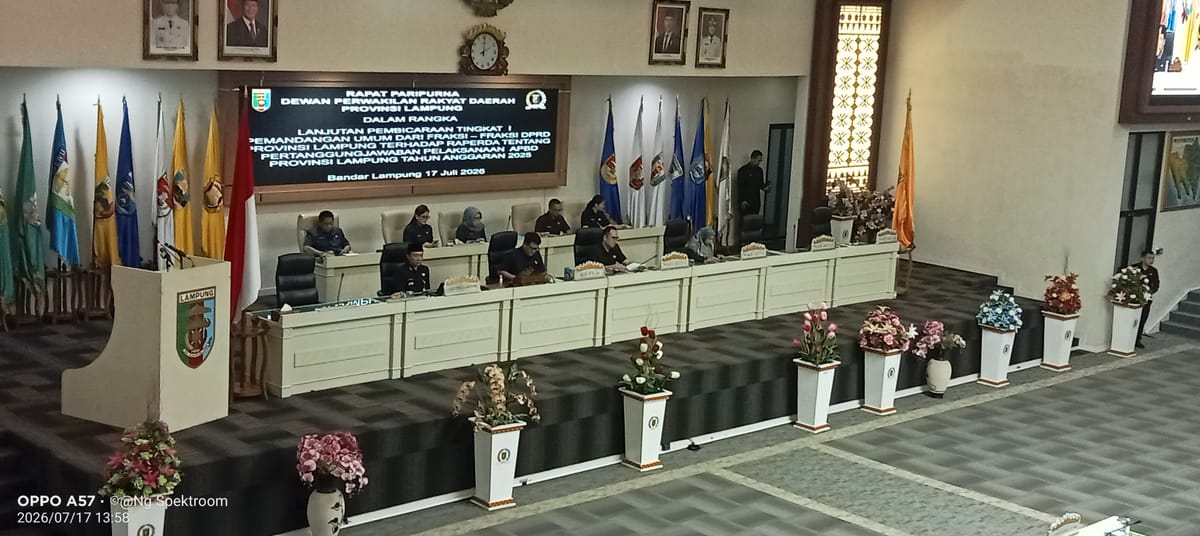 Dukung Raperda Pertanggungjawaban APBD Provinsi Lampung Untuk Dibahas Hingga Ditetapkan Menjadi Perda