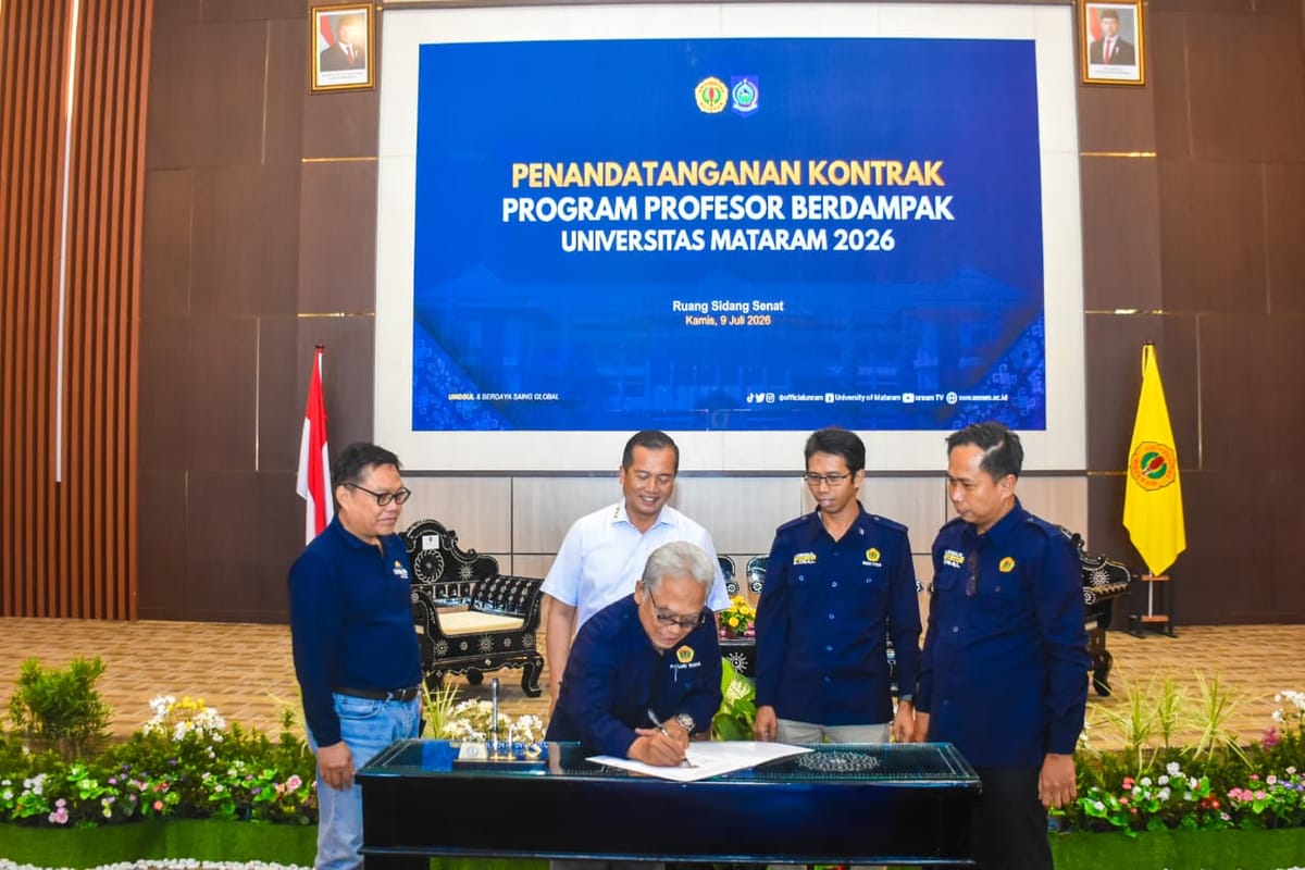 Pemprov NTB dan Unram Resmi Kolaborasikan Program Desa Berdaya dan Profesor Berdampak