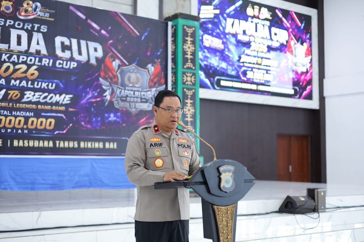 Polda Maluku Gelar Kapolda Cup Road to Kapolri Cup 2026, Wakapolda: Cetak Talenta Digital Berprestasi dan Berintegritas
