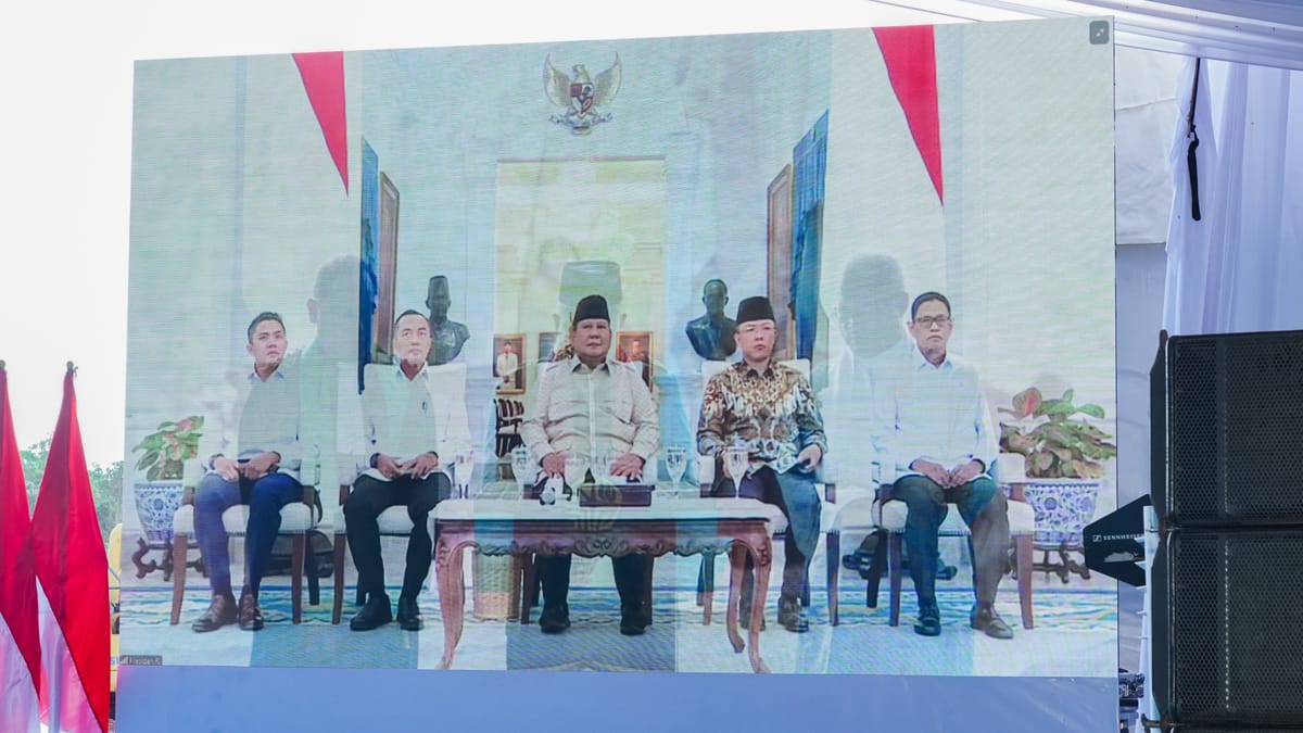 Presiden Prabowo Resmikan Groundbreaking PSN Blok Masela Secara Daring