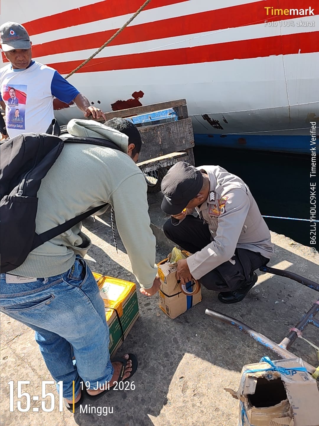 Polsek KPYS Ambon Amankan 130 Liter Sopi dalam KRYD di Pelabuhan Yos Sudarso