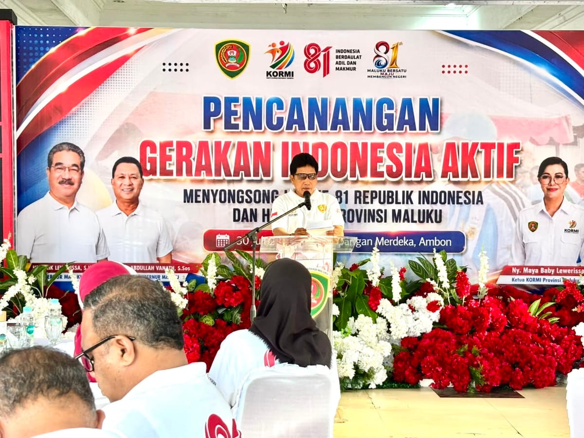 Pemprov Maluku Canangkan Lomba dan Gerakan Indonesia Aktif, Ajak Masyarakat Semarakkan HUT ke-81 RI