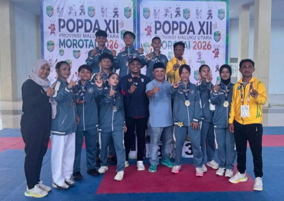 Kota Ternate Raih Juara Umum Cabor Karate POPDA XII Maluku Utara di Morotai