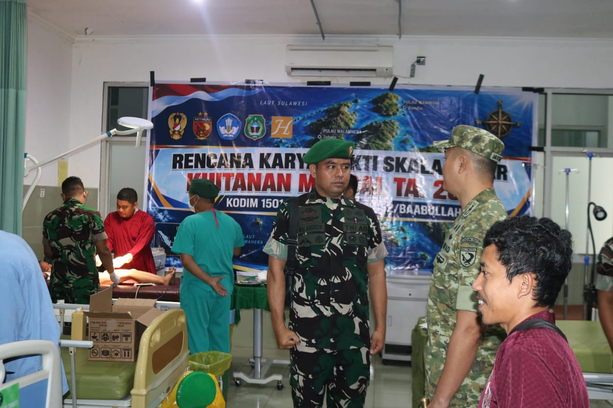 Karya Bakti Skala Besar Khitanan Massal Tahun 2026 di Kodim 1501/Ternate