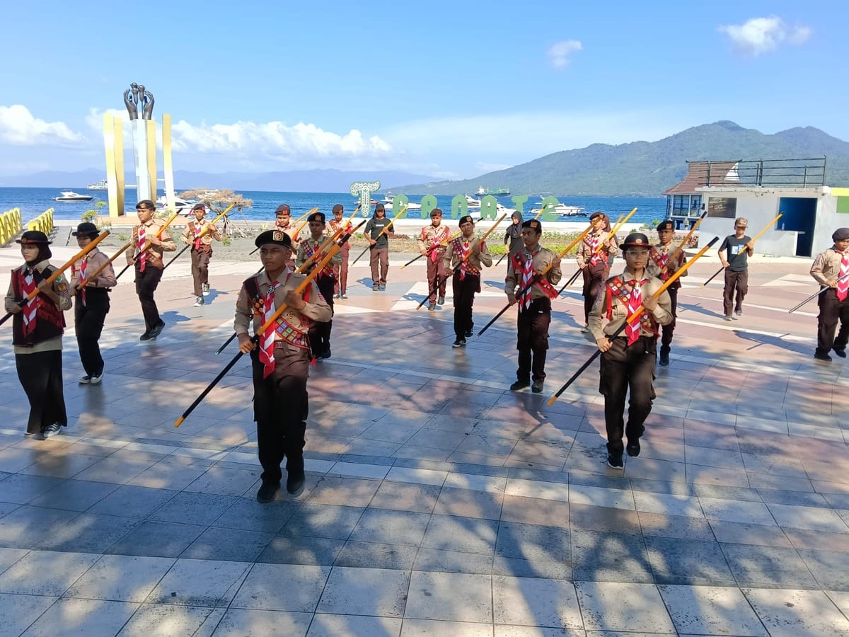 Peserta Jamnas Kwarcab Pramuka Kota Ternate Terus Lakukan Persiapan