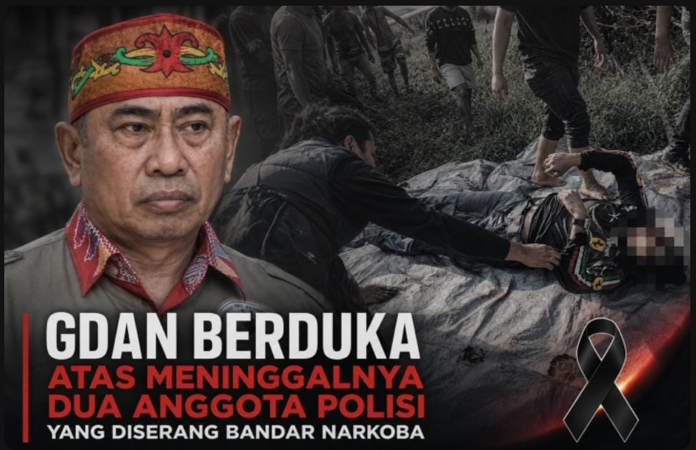 Gerakan Dayak Anti Narkoba Sampaikan Duka atas Gugurnya Polisi di Katingan
