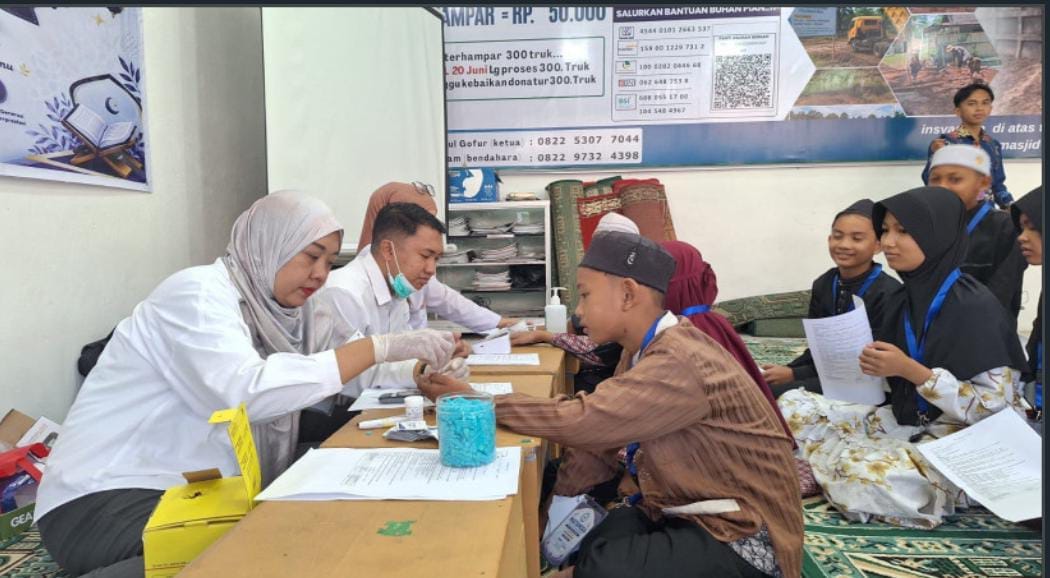 Tak Sekadar Masa Ta'aruf, Murid Baru MTs Berkah Awali Tahun Ajaran dengan Skrining Kesehatan