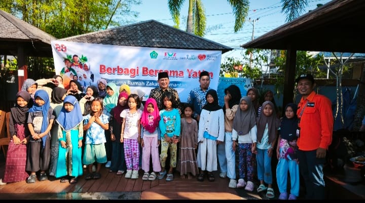 Rumah Zakat Kalimantan Selatan Ajak 50 Anak Yatim dan Dhuafa Berbagi Kebahagiaan