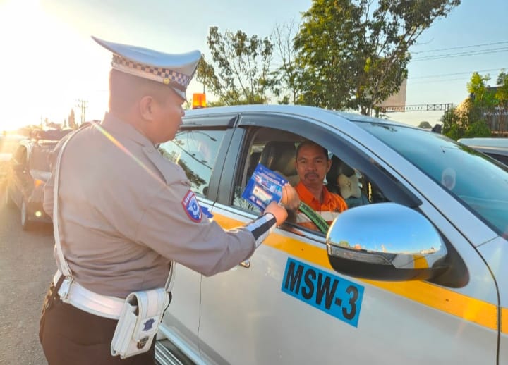 Satlantas Polres Tabalong Ajak Pengendara Utamakan Keselamatan di Jalan