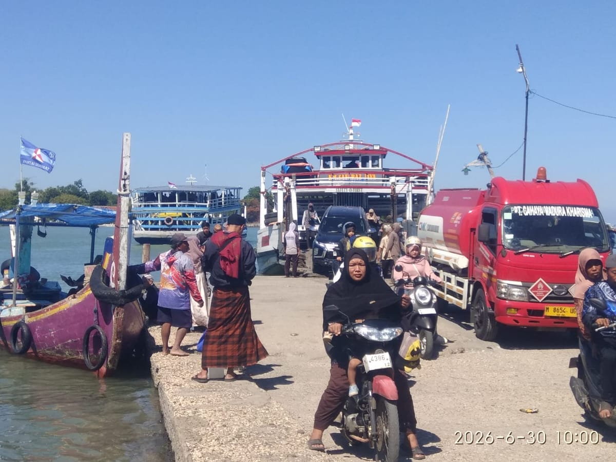 Penyeberangan Kalianget–Tlango Jadi Jalur Laut Tersibuk di Madura, Wisata Religi dan Aktivitas Ekonomi Meningkat