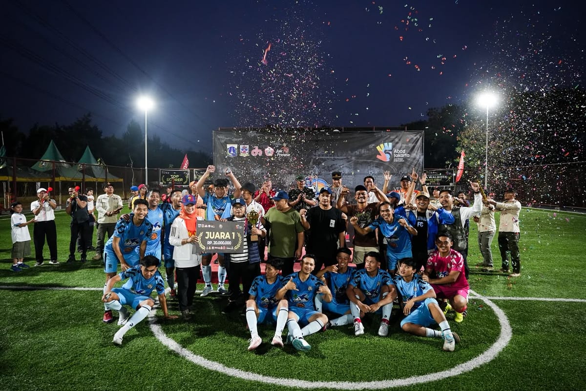Ribuan Warga Saksikan Turnamen Mini Soccer Piala Wali Kota Jakarta Barat 2026,