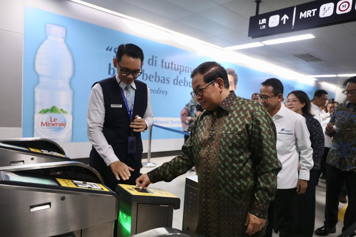 Setara Singapura dan Tokyo, MRT Jakarta Resmikan Sistem Pembayaran 'Contactless'