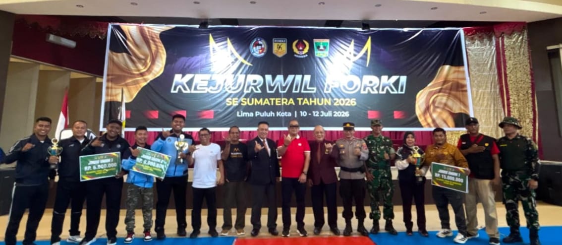 Kejurwil Forki Open se-Sumatera Sukses Digelar, Inkado Sumbar Juara Umum