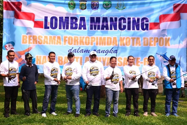 Peringati Hari Bhakti Adhyaksa Forkopimda Depok Pererat Sinergi Lewat Mancing Bersama