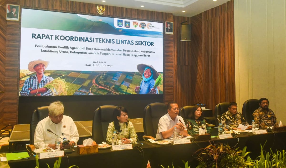 Penyelesaian Konflik Pertanahan di Lombok Tengah mendapat Apresiasi Dirjen Penataan Agraria