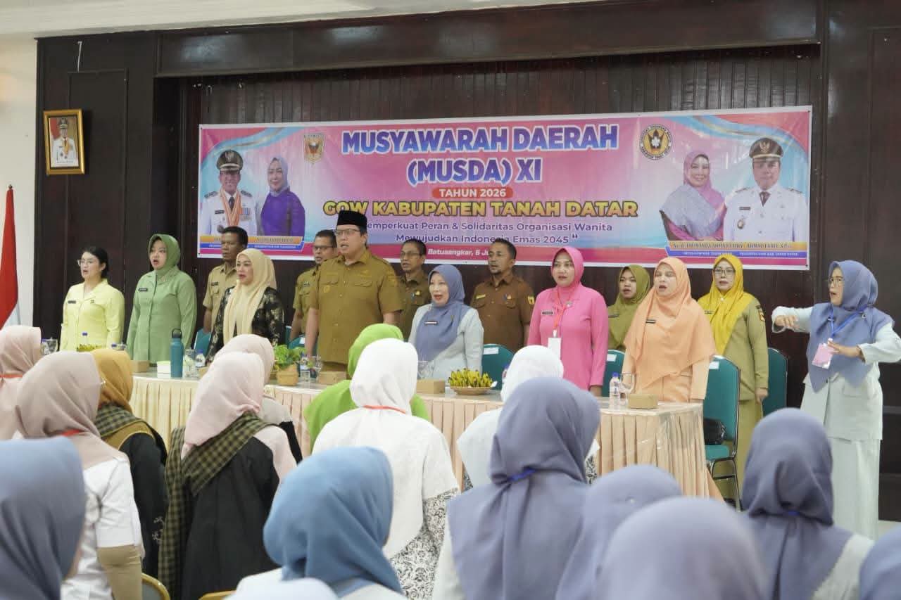 Musda GOW Tanah Datar 2026 Dibuka, Wabup Ahmad Fadly: Perempuan Harus Jadi Agen Perubahan dan Benteng Generasi Emas 2045