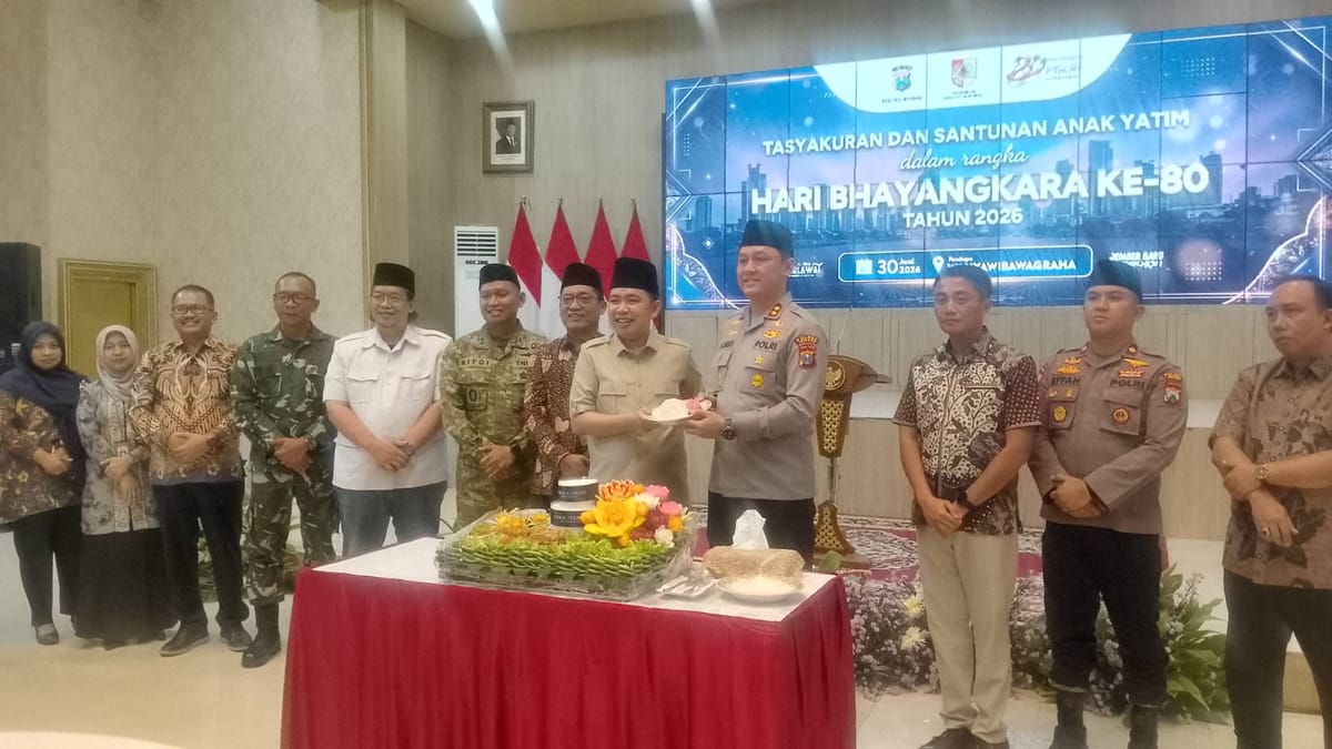 Tasyakuran Hari Bhayangkara ke 80 Digelar Sederhana dan Penuh Kekeluargaan di Pendopo Bupati Jember