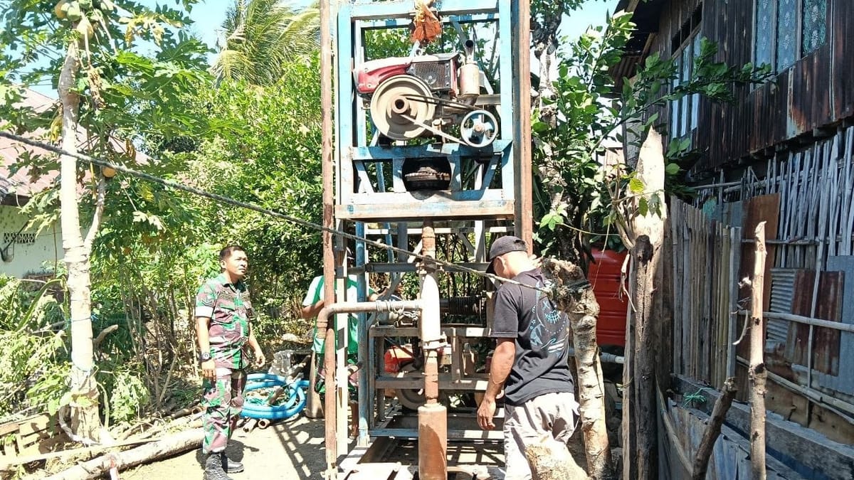 Menjemput Air dari Perut Bumi TNI AD Hadir Untuk Wilayah Yang Menanti