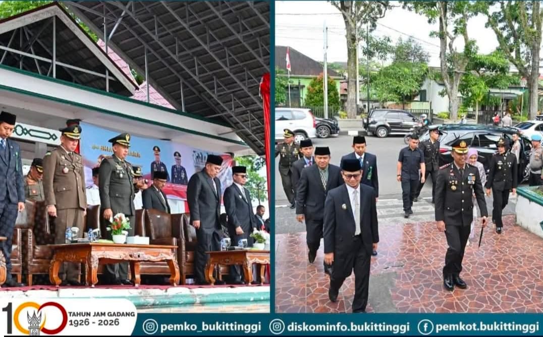 Upacara Peringatan HUT Bhayangkara Ke 80 di Bukittinggi