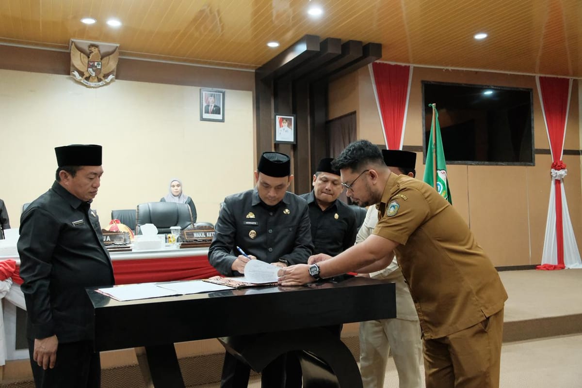 Ranperda Pertanggungjawaban Pelaksanaan APBD 2025, Disyahkan Menjadi Perda