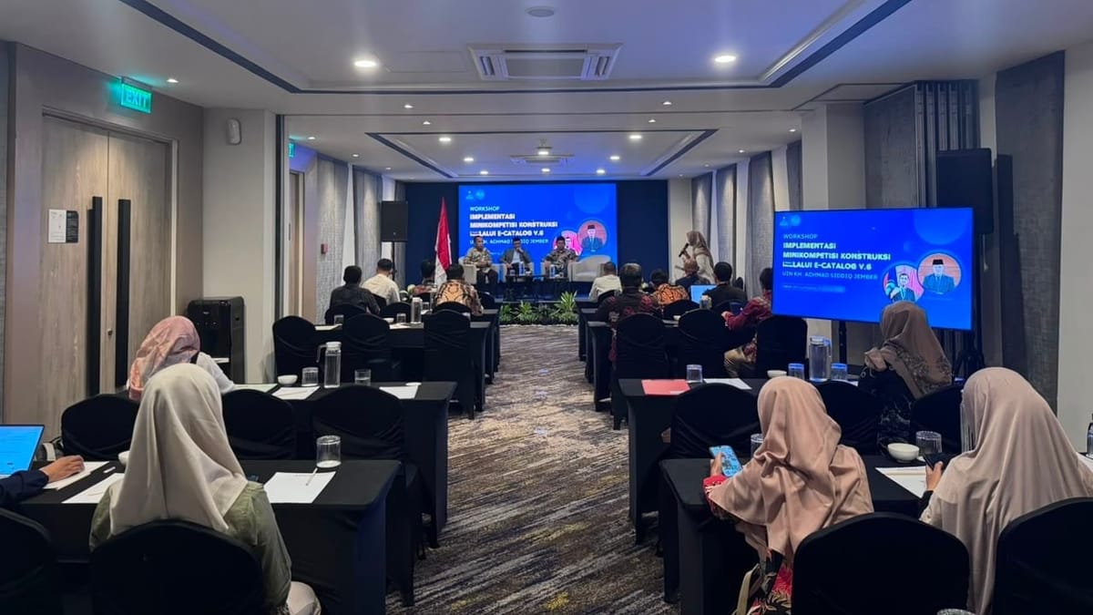UIN KHAS Jember Lakukan Workshop Implementasi Minikompetisi Konstruksi melalui E-Katalog V.6