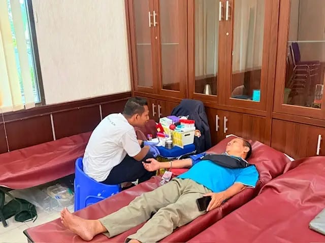 Dalam Rangkaian HUT Ke-81 RI,PMI Kota Depok Gelar Donor Darah