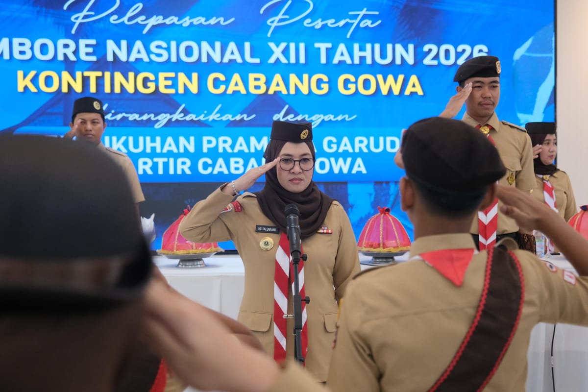 Lepas 92 Peserta Jamnas XII, Bupati Gowa Minta Jaga Nama Baik Daerah di Tingkat Nasional