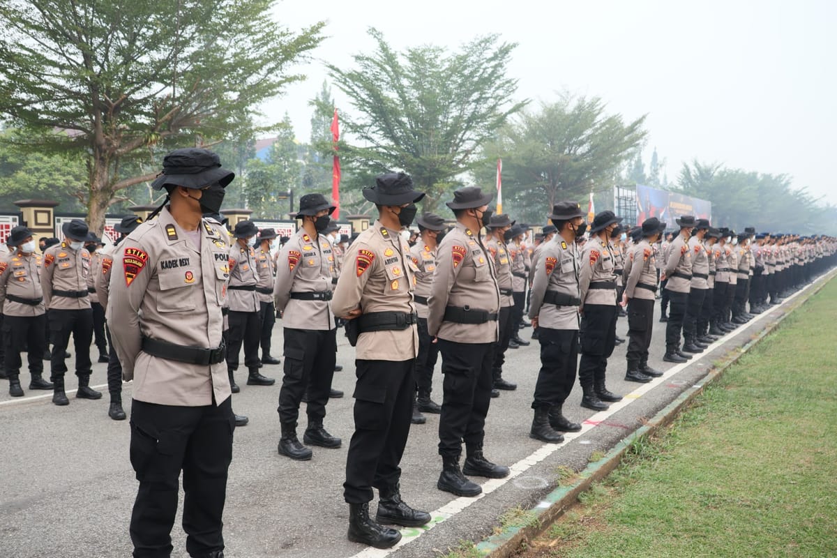 110 Personel Lemdiklat Polri Diterjunkan ke Kalbar
