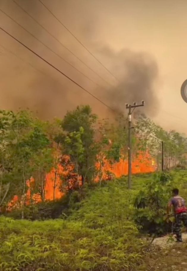 Api Menyala di Tengah Malam, di Dusun Kunyit Desa Tunang Mempawah Hulu Landak